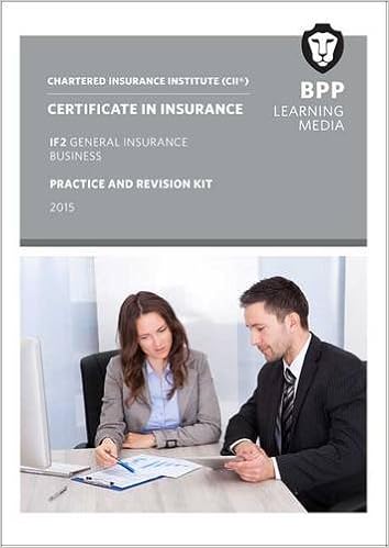 Cii Certificate In Insurance If2 General Insurance Business If2 Practice And Revision Kit 9781472726636 Amazon Com Books