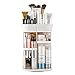 Jerrybox Vanity Organizer, 360° Rotating Adjustable Makeup Carousel Spinning Holder Storager, Fits Different Types of Cosmetics and Accessories, Square, White