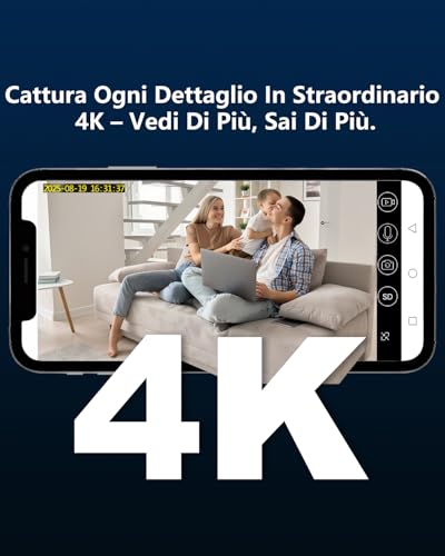 Mini Camera, 4K Indoor Surveillance Camera, Spy Camera with Night Vision, Low Consumption and Long Life 50 Days, Cloud Test 30+ Local Memory, for Home/Pets Security