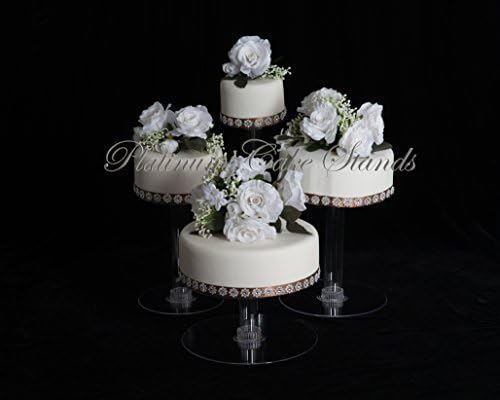 4 Tier Wedding Cake Cupcake Stand (Style R406)