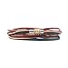 PRERNA Cords Craft ® Women's 3 Wrap Genuine Leather Bracelet Multi Colors, Multi Strings With Antique Endlock