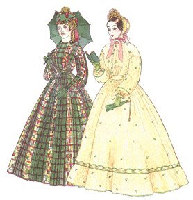 Victorian Sewing Patterns- Dress, Blouse, Hat, Coat, Men's