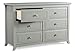 Graco Kendall 6 Drawer Double Dresser, Pebble Gray Kids Bedroom Dresser with 3 Drawers, Wood & Composite Construction, Ideal for Nursery, Toddlers Room, Kids Room