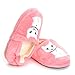 ESTAMICO Toddler Girls' Premium Soft Plush Cats Slippers Cartoon Kitten Warm Winter House Shoes, US 7-8 M