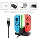 Charging Dock for Nintendo Switch Joy-Con,Charging Station for Nintendo Switch with a USB Type-C Charging Cordthumb 2