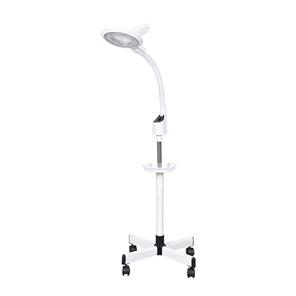 Eye Protection Work Lights Floor Standing Magnifier Lamp With 8x