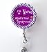 I'm a Nurse What's Your SuperPower Purple - Name Badge Holder - Cute Badge Reels - Nurse Badge - Nurse Gift - Nursing Badge - RN Badge