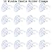 8 Pack Christmas Candle Holder Clamps with Suction Cups - Ideal for Christmas Celebration Candles,Candlesticks Holders for Window Candles