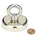 BIGTEDDY - Super Strong Neodymium Fishing Magnets, 500 lbs(227 KG) Pulling Force Rare Earth Magnet with Countersunk Hole Eyebolt for River Retrieving Magnetic Fishing Gem Hunter