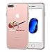 iPhone 7 Plus Case,iPhone 8 Plus Case, Nike Just Do it Tomorrow Spoof Parody 3D Printed Cartoon Design Soft Clear TPU Cute Funny Case