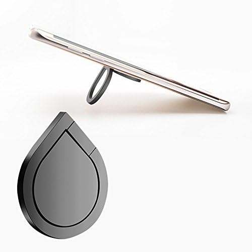 Phone Ring Stand Holder, ALIWELL 360°Rotation Water-Drop Shape Cell Phone Grip kickstand Universal Smart phone Finger Ring Stand for iPhone 7 Plus 6S 5S,Samsung Galaxy ,Tablets and iPads. (Black)