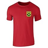 Pop Threads Jamaica Soccer Retro National Team Short Sleeve T-Shirt