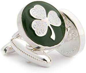 Wimbledon Cufflink Company Shamrock Green Men's Cufflinks