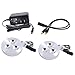ABI 2X 3W LED Puck Light Complete Kit for Under Cabinet, Bookshelf, and Showcase Lighting, 240lm, Warm White 2800K, 25W Halogen Equivalent