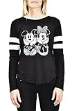 Disney Junior T-shirt Mickey & Minnie Mouse Athletic Jersey Stripes Long Sleeve