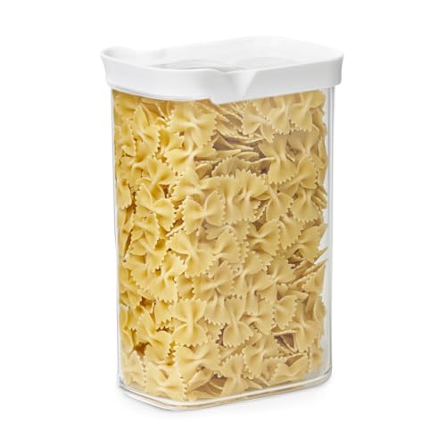 Emsa N11424 Optima bulk container 2.2 liters | rectangular | sliding lid | ideal for portioning | 100% safe/hygienic/harmless | freshness seal | BPA-free | transparent design