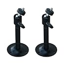 VideoSecu 2 Pack 2-6 inch Metal Wall Ceiling Mounts Adjustable Pan Tilt Video Camera Mounting Brackets with Ceiling Clip for CCTV DVR Home Installation Surveillance System 1SG