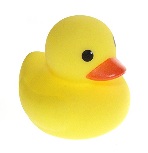 MYLIFEUNIT 4 inch Yellow Rubber Bath Ducks for Child