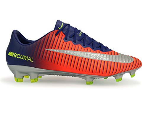 NIKE MEN'S MERCURIAL VAPOR XI FG DEEP ROYAL BLUE/CHROME/TOTAL CRIMSON Shoes