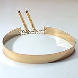 Slickblue (TM) Fashion Wide Metallic Gold Obi-Belt for Sexy Womens