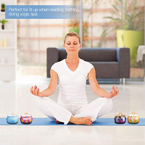 image for Zevalleer Scented Candles Gift Sets, Natural Soy Wax Aromatherapy Cand