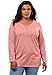 Ultimate Tee Women's Plus Size Ultimate Henley Pocket Tee With Sweetheart Neck