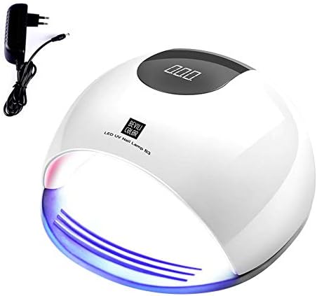 Campinery Nail Dryer, 80w High Power Led Fast Induction Nail Phototherapy Machine With Uv Paint With 4 Timers Presets 10s/30s/ 60s/ 120s Blue Pink White durable