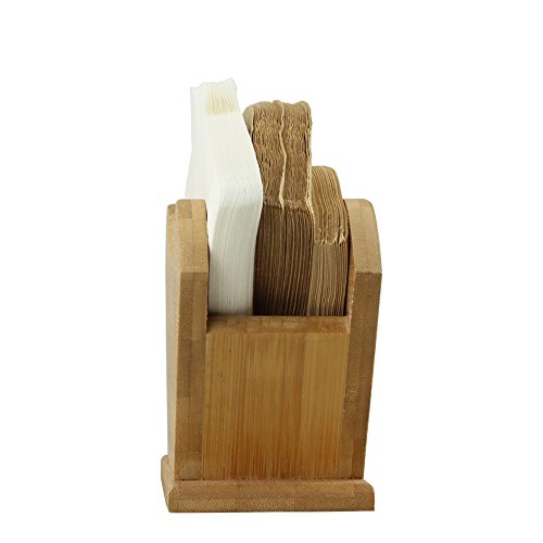 Unibene Bamboo Coffee Filter Holder, Renewable Stand Container
