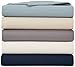 Amazon Basics Lightweight Super Soft Easy Care Microfiber 4 Piece Bed Sheet Set with 14-Inch Deep Pockets, King, Spa Blue, Solid