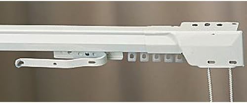 Amazon Com 66 120 One Way Draw Adjustable Traverse Curtain