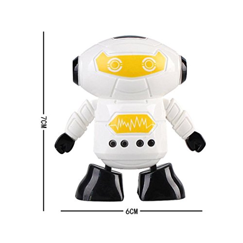 Livoty Clockwork Wind Up Running Robot Toy for Baby Kids Developmental Gift Puzzle Toys Lovely Gift for Child and Adult (Random Color)