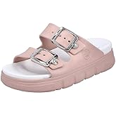 Rieker P2180-31 Women's Sporty Mules Slide Sandals, Rose, Size: Small
