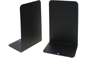 WJAJOY Bookends, Book Ends - 2 Pairs Book Ends for Shelves Divider Stopper Holder with Non-Slip Rubber Pad for Decor, Home, Office, Library, School, Gift