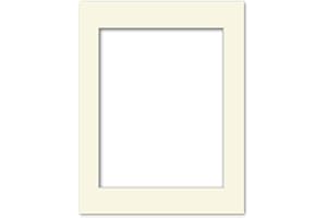 ALLWORLD FRAMING 14x18 Matting for 11x14 Photograph or Artwork 4-Ply Bevel Cut Acid Free Matboard for picture framing (Antique White)