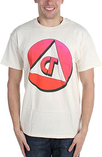 Com Truise - Mens Badge T-Shirt, Size: Small, Color: Natural