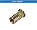 YXQ 20Pcs M5 Rivet Nut Flat Head Blind Insert Nutsert Rivnut Carbon Steel Zinc Plated