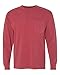 Comfort Colors C4410 Long-Sleeve Pocket T-Shirt - Crimson - 'XL