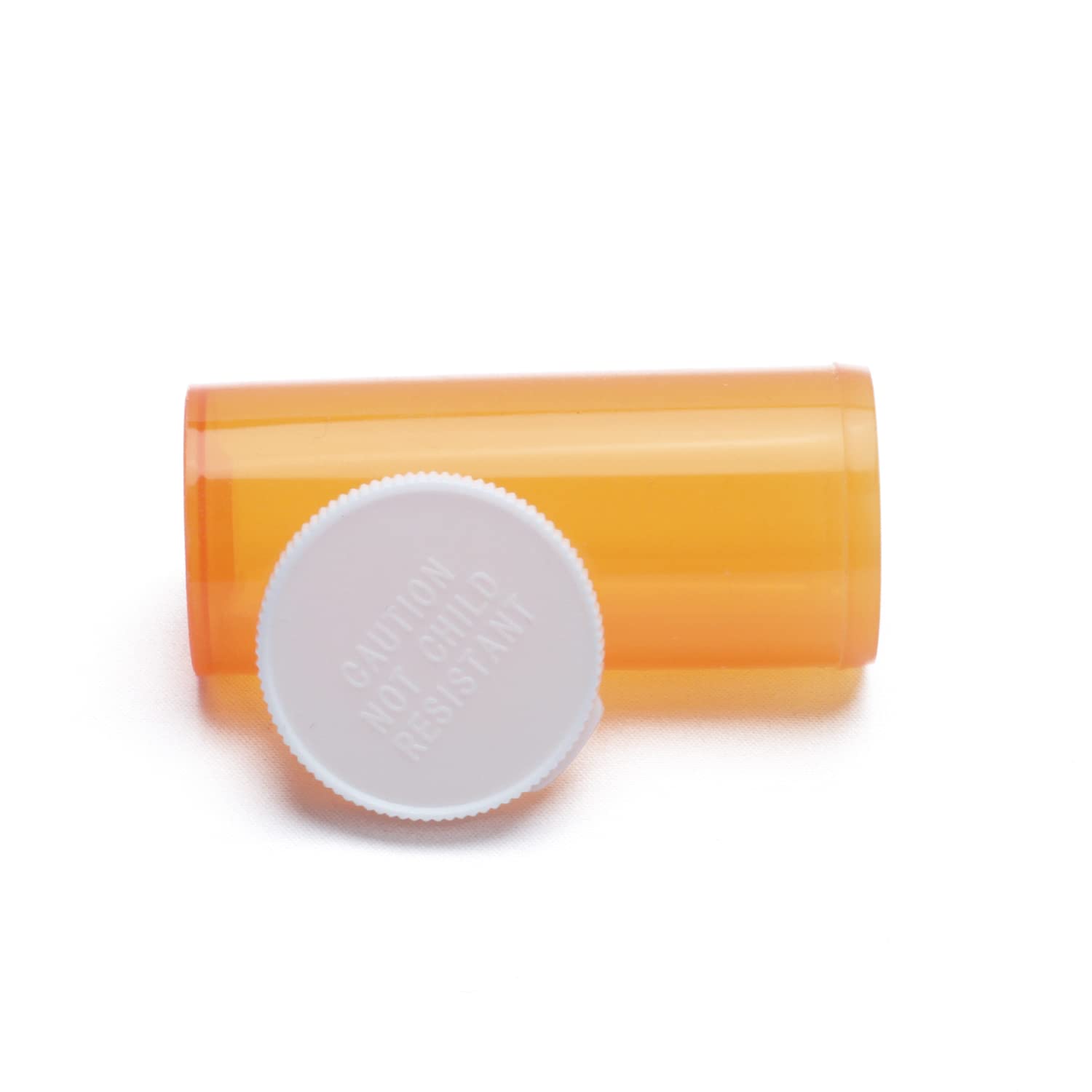 Empty Plastic Pill Bottles with Easy Open Snap Caps (Not Child Resistant), Prescription Medication Vials, Clear Containers Pill Cases Organizers (8 Dram, 12pcs)