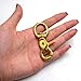 Okones Pack of 4,4/5''Eye Diameter,2-2-3'' Overall Length,Solid Brass Lobster Clasps Oval Swivel Trigger Clips Hooks for Straps Bags Belting leathercraft(2-2/3'')