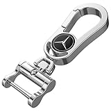 Intermerge for Mercedes Benz Key Chain,Benz Keychain with Logo Zinc Alloy Material Benz Car Logo Keyring,3.15