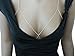 Fashion 21 Women's Sexy Bikini Bra Shaped Chain Twisted Rope Simple Body Jewelry (Silver Tone)