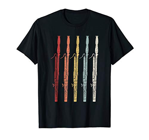 Vintage Retro 70s Bassoon Shirt For Bassoonist