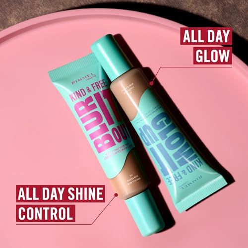 Kind & Free BLUR IT OUT Fondotinta Opacizzante, 400, Natural Beige, Controllo effetto lucido per tutto il giorno, Make-up dal finish matte leggero, 30 ml