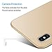 Case Compatible iPhone Xs Max Hard PC Protective Scratchproof Cover Compatible iPhone XR/Xs (Gold, iPhone Xs Max)