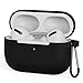LOZA for AirPods Pro Case Protective Cover,Full Protective Anti- Scratch Headphone Case for AirPods Pro 2019,Soft Silicone Skin Cover Case Compatible for Apple AirPods Pro (Black)