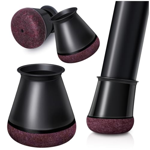 OCONDA 24 Pieces Silicone Round Chair Pads Furniture Leg Pads Pads for Furniture Legs Protect Floor from Black Noise (Fit:14-20mm)
