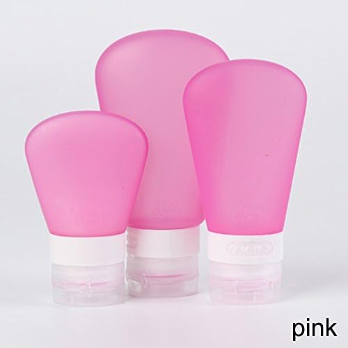 Medylove Silicone Travel Bottles（3 Pack）For Shampoo, Body Lotion Bottles, Leakproof, Elastic, Essential Goods Travel