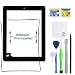 iPad 2 Screen Replacement,FixCracked iPad 2 Digitizer Touch Screen Front Glass Assembly Black-Includes Home Button + Camera Holder + PreInstalled Adhesive with tools kit