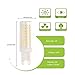 Bogao G9 Base 88-SMD 2835 8W LED Light Bulb, 600-700LM, Equivalent to 70W Halogen Lamp Replacement, AC 110V-130V, 360 Omni-Direction Beam Angle, Non-dimmable 3000K (4 Pack Warm White)