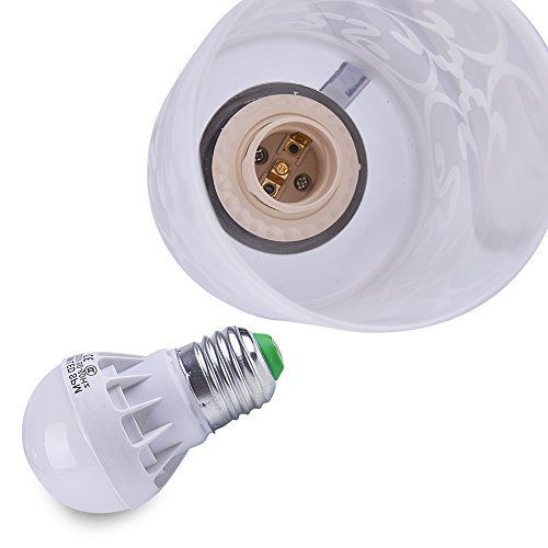 Elitlife Elegant style Modern Wall Light Lamp Pattern Indoor energy saving for Bedside Lamp/Stair Lamp/Wall Sconce/Living Room witn Pull line switch & 3W warm light bulb (Cool White)